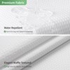 eachope Extra Long No Hook Shower Curtain with Snap-in Fabric