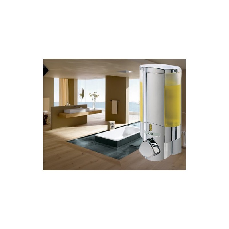 BETEC Aviva I Chrome Soap Dispenser with One Chamber Wall