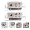 WOFASHPURET 2pcs 4 Audio Splitter Amplifier Power Car Distribution Block