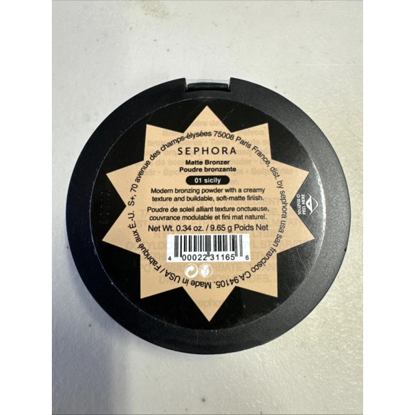 Sephora Matte Bronzer - 01 sicily - Sealed