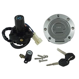 Para Yamaha R1 1998-2005 YZF R6 1999-2005 MT03 06-12 bloqueo de interruptor de encendido de motocicleta + tapa de gas de combustible + bloqueo de asiento + conjunto de 2 llaves