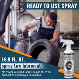 HappyAlley 16.9 fl. oz. Tire Mounting Rubber Lubricant, Ready to Use Spray