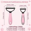 2-Piece Pet Grooming Set Undercoat Brush Dog Undercoat Brush for