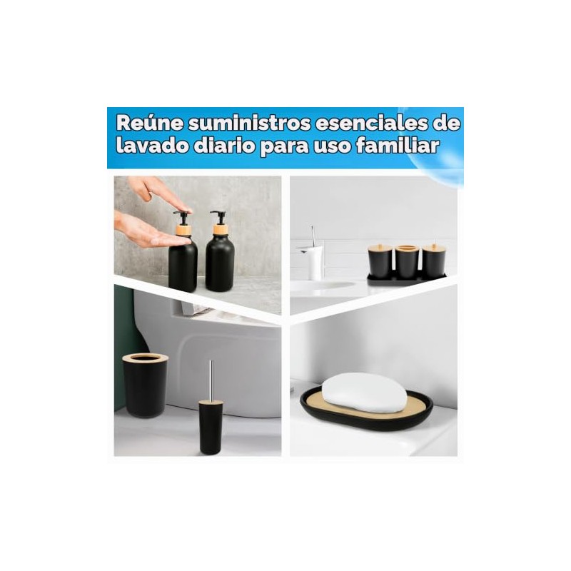 Juego de Accesorios de baño de 8 Piezas, Conjunto de