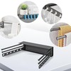 MEILANHUI Wall Mounted Drying Rack, Aluminium Free Swinging Folding Drying