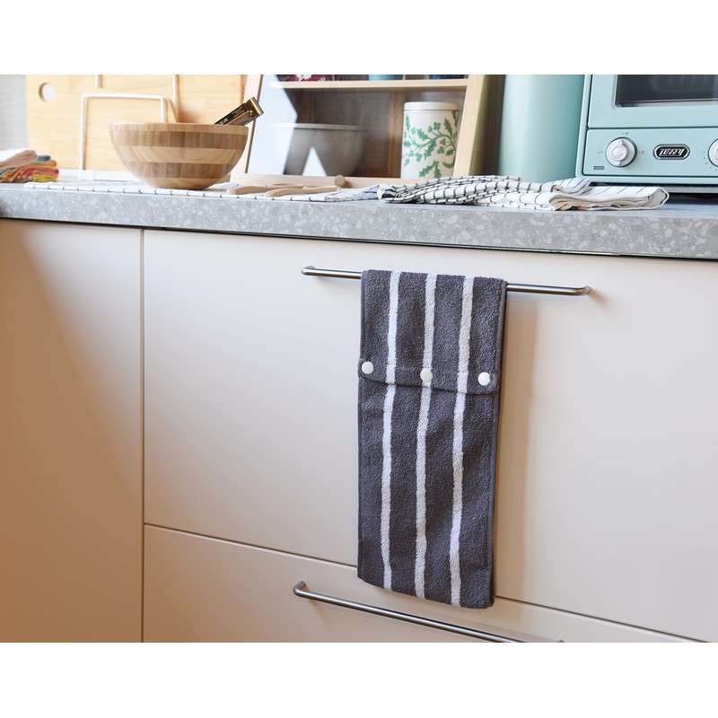 kosugizen Twirl Towel, Striped, 6.3 x 31.5 inches (16 x