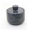 Marble Salt Cellars, Black Salt box With Cover, Salt Holder