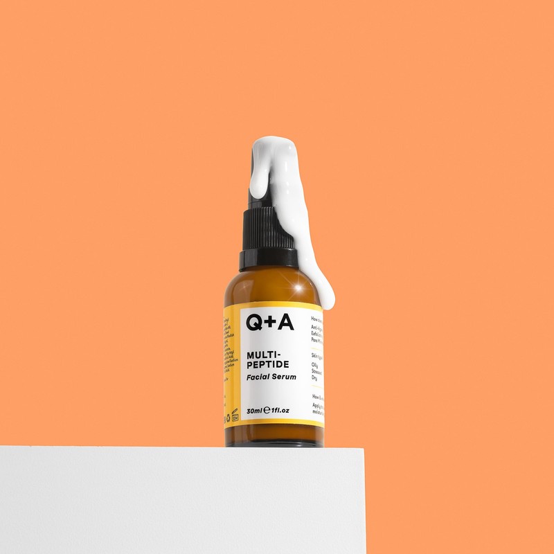 Q+A Multi-Peptide Serum (30ml), Anti-Ageing Face Serum with Polypeptide, Fragrance
