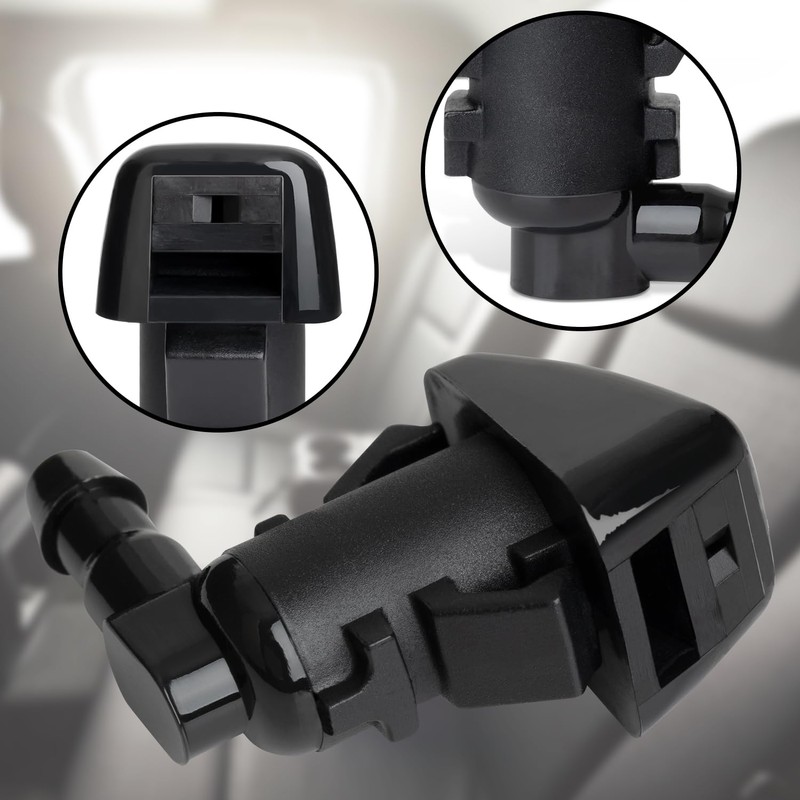 Belleone 2PCS Front Windshield Washer Nozzle Fit for 2008-2012 Jeep