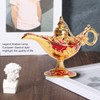 Zinc Alloy Retro Arabian Lamp Tabletop Exquisite Engraved Legend Wishing