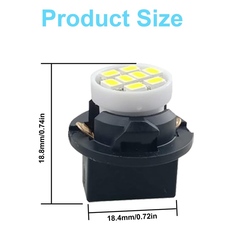 GLOFE 40 Pieces T10 194 168 LED Dash Instrument Light