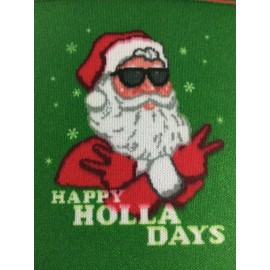 Can Coozie 2 Pack Holiday Christmas Party Can Cooler Sloth Santa Claus