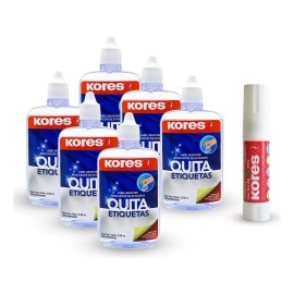 Quita Etiquetas Kores X 6 Piezas + Barra Kores 8gr Gratis