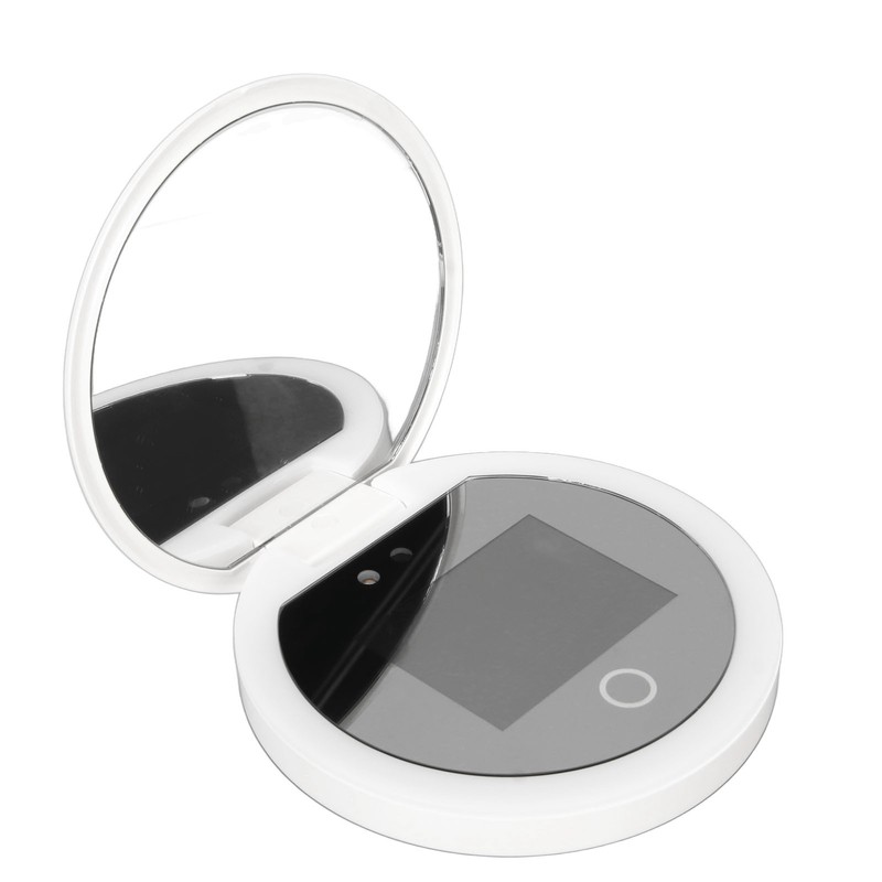 UV Mirror Sunscreen Testing Camera with Light 2X Magnification Travel
