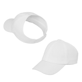 Ccomage Baseball Cap Ponytail for Children Cap Child Cap Girls Adjustable Women Ponytail Cap Sun Hat Child Summer UV Protection Children Sports Leisure for Between 3 and 8 Years, White, Unit size