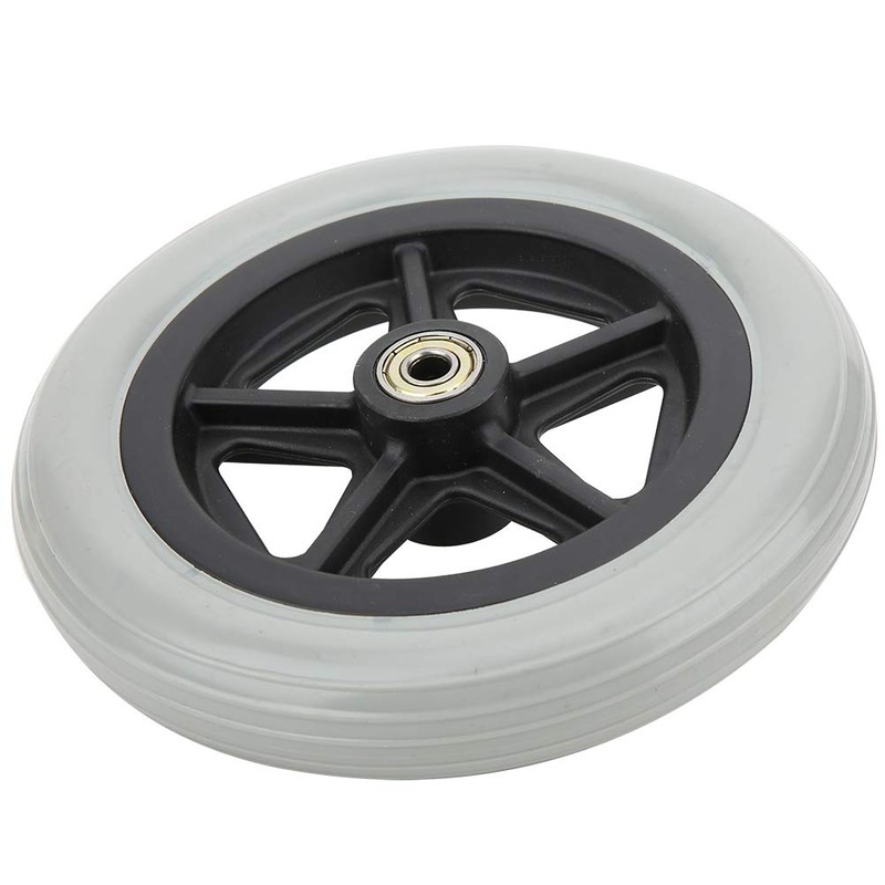 Wheelchair Front Wheels, 7 Inch Front Caster Disabled Anti-Slip Rubber
