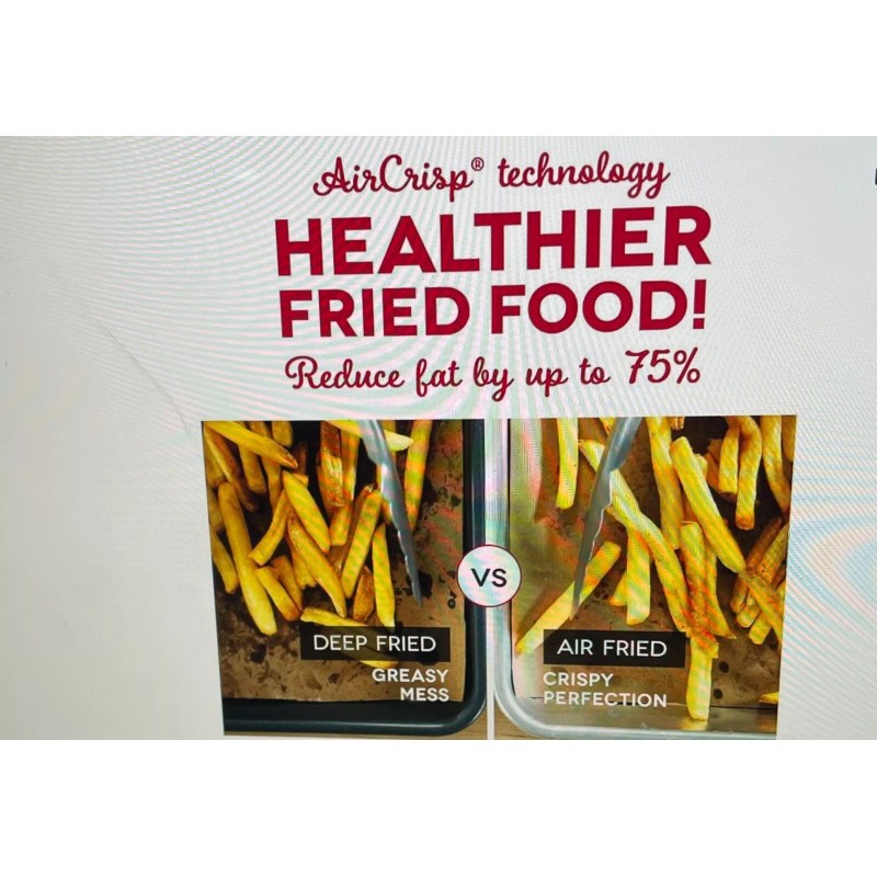 Dash Deluxe Air Fryer 3 Quart Aqua With AirCrisp Technology