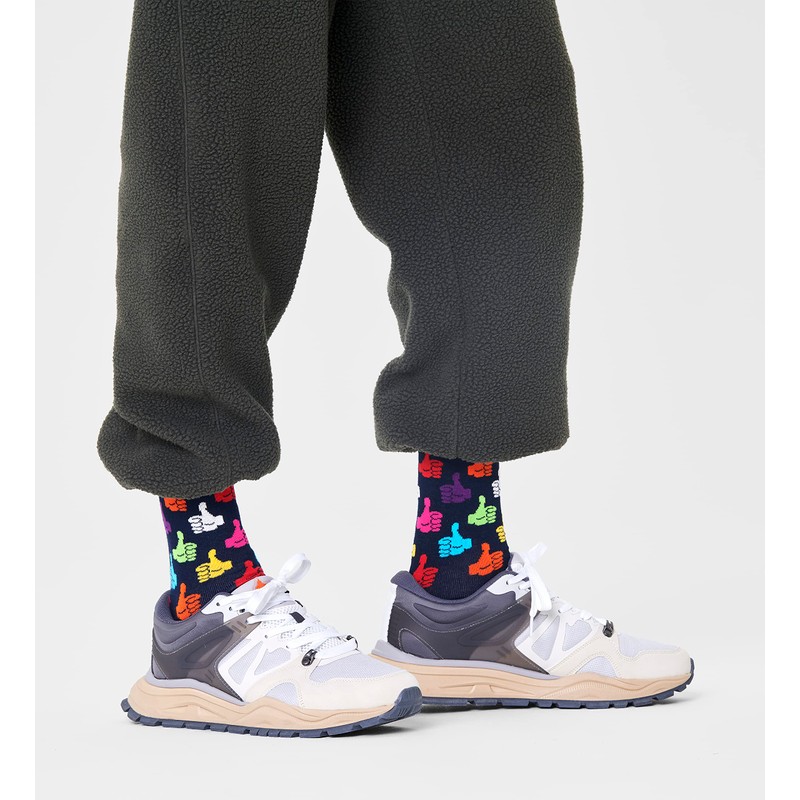 Happy Socks Unisex Classic Dog Socks, multicoloured