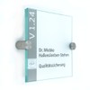 Logistic Sign System Glass Door Sign, Vitrum K2, Clamp Holder