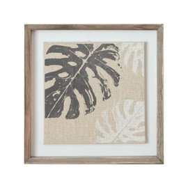 Art Panel Wall Art Framed Art monsuteramoti-hurinenkyanbasu Fashionable Decor Leaf Panel Natural Botanical Hawaiian