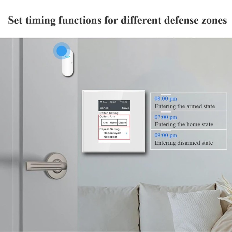 LANBON Alarm Home Security System, Smart Home Alarm Pack 7