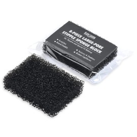 Black lagoon LARGE PORE STIPPLE SPONGE 8 Piece Block -For Special FX Makeup, Road Rash, Cuts