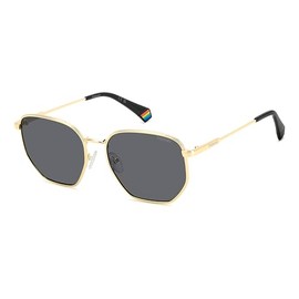 POLAROID PLD 6214/s/x Sunglasses, Gold/Grey, 56