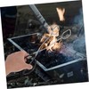 BIUDECO 2Pcs Long Handle Outdoor Tongs Heavy Duty Firewood Scissor