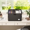 ThinkTex Plastic Expanding Hanging File Folders,Reinforced 4.72" Hanging Accordian Folder，Large