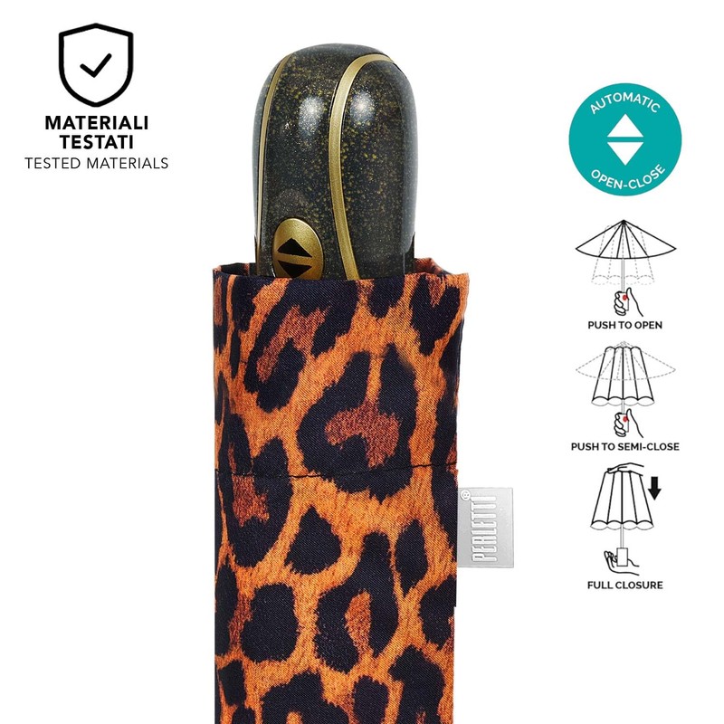 PERLETTI Women's Automatic Open Umbrella with 2 Colours – Women's