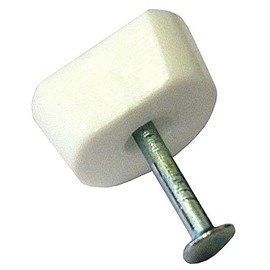 12 x White Shelf Support Nail in Pin Fix Studs