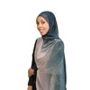 Shimmery Two Tone Hijab - Color: Mint/Pink