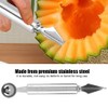 Cuchara Melon Baller, Sandía de Acero Inoxidable Melón Baller Cuchillo
