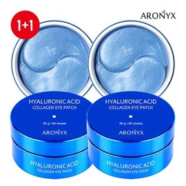 Aernix 히알루론산 콜라겐 아이패치 90g 약60매)x2 Hyaluronic Acid Collagen Eye Patch 90g approximately 60 sheets x2