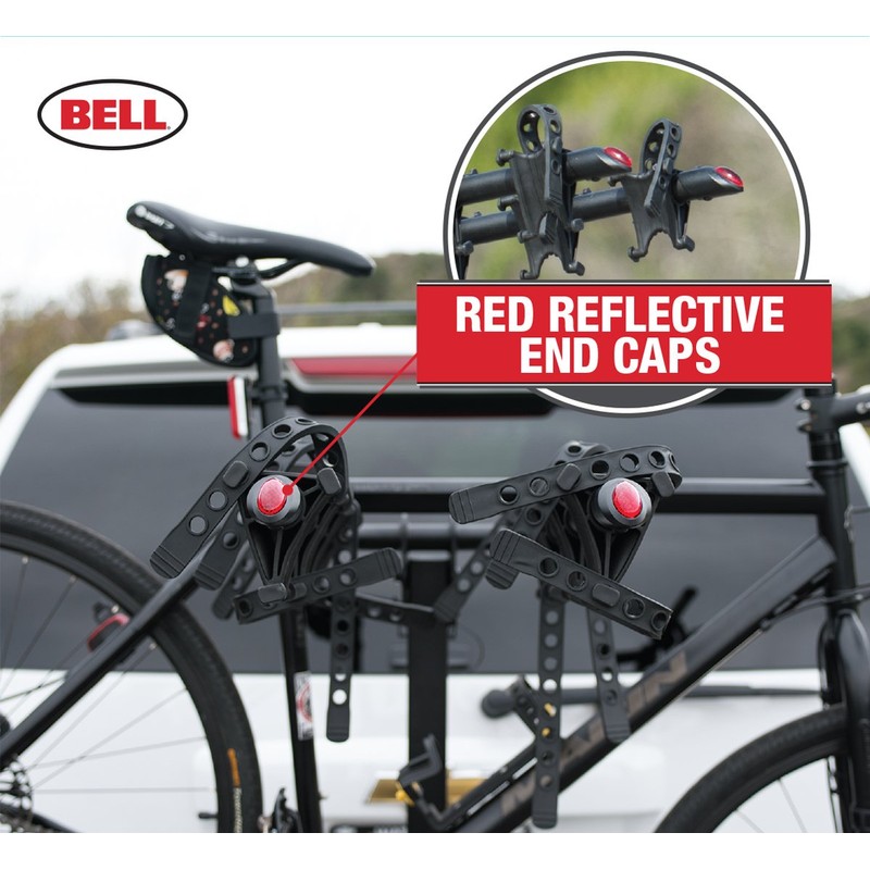BELL Hitchbiker 450 4-Bike Hitch Rack with Stability, Black