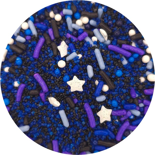 NCS Cosmic Mix Blue, Purple, White and Black Jimmies, Non