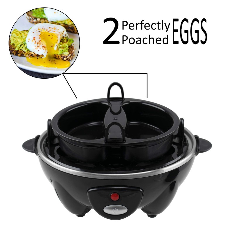 Brentwood Appliances Electric Egg Cooker with Auto Shutoff (Black)