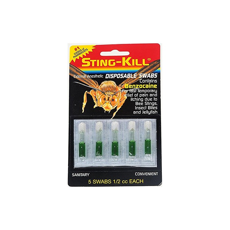 Sting-kill Disposable Swabs, 5 Count