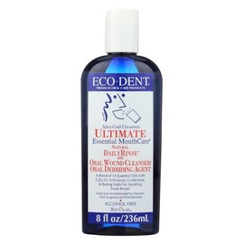 ECO-DENT Premium Oral Care Mouthwash-Spicy Cool Cinnamon, 8 oz Liquid