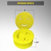 Smilyeez Smile Head for Scotch Brite Dishwand with Yellow Scrub