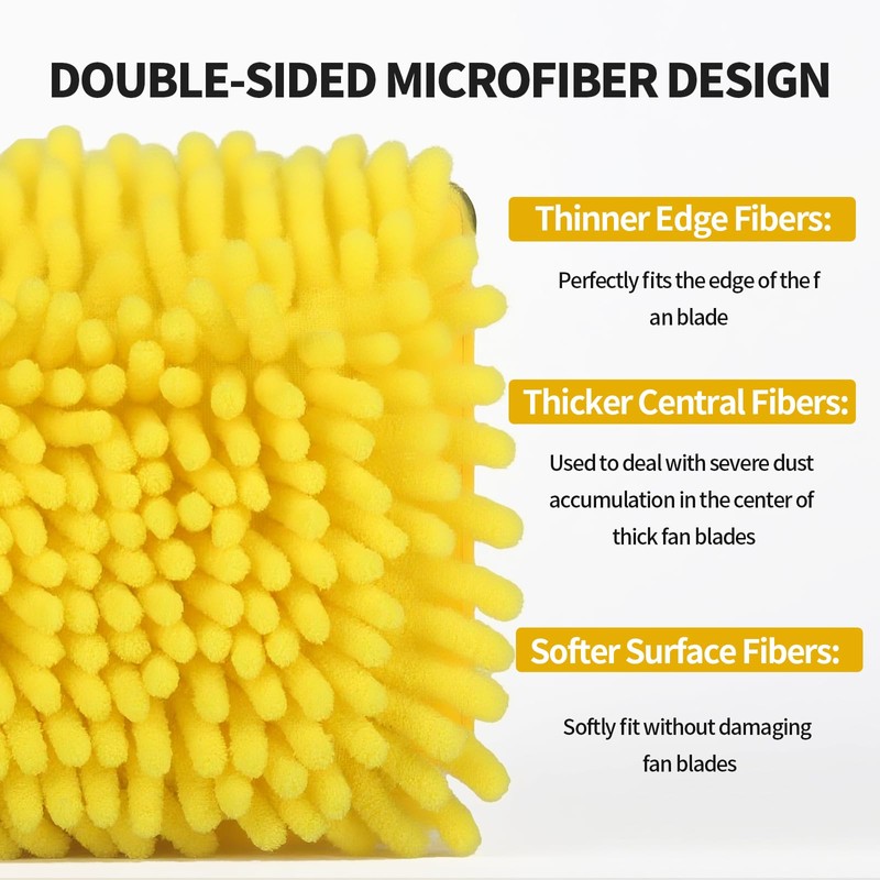 High Ceiling Fan Cleaner Duster for Fans Blades Cleaner with