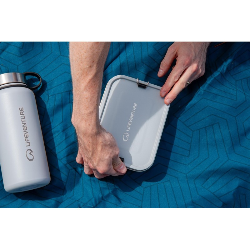Lifeventure Stainless Steel Lunch Box; Mess Tin Container for Food,