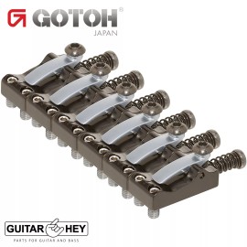 GOTOH NEW Gotoh LS105 Set of 6 Steel Tremolo/Bridge Locking Saddles 10.5mm COSMO BLACK