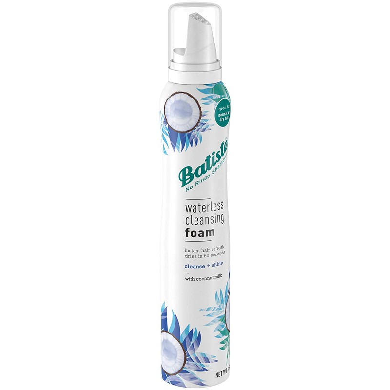 Batiste Waterless Cleansing Foam Cleanse + Shine with Coconut Milk,