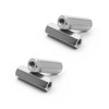 Juvielich 6Pcs M5 x 0.8-Pitch 30mm Length Metric Hex Coupling