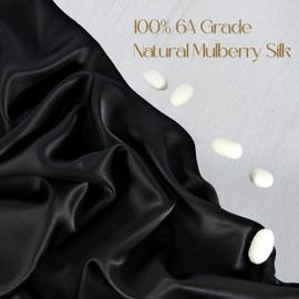 ZIMASILK 100% Mulberry Silk Pillowcase for Hair and Skin Health, Soft & Smooth, Both Sides Premium Grade 6A Silk, 600 Thread Count, with Hidden Zipper, 1pc (Standard 50x75 cm, Lavender)