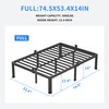 MAF 14 Inch Full Size Metal Platform Bed Frame with