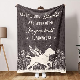 SteadStyle Pet Memorial Gifts for Loss of Dog, Soft Flannel Pet Memorial Blanket, Sympathy Gifts for Loss of Dog, Bereavement Gift Idea, Grief Condolences Sorry for Your Loss for Pet- 50 x 60 inches