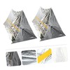 Kisangel 2pcs Portable Emergency Tube Tent Windproof Survival Shelter for