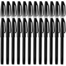 Pentel S520 Original Sign Pen Fibre Tip Marker Fineliner Pens - 2mm Nib - 1mm Line - 24 Pens (Black)